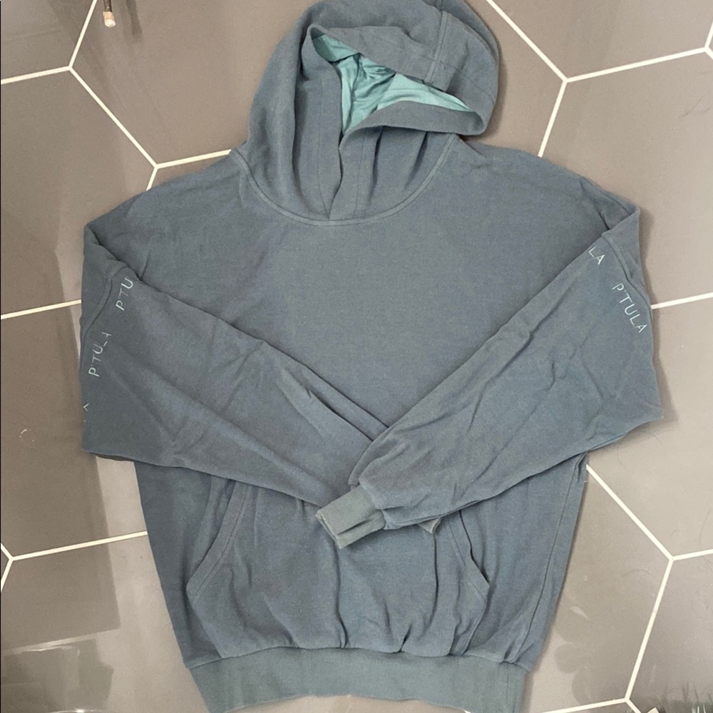 P'tula Blue Sweatshirt Relaxed Fit Hoodie